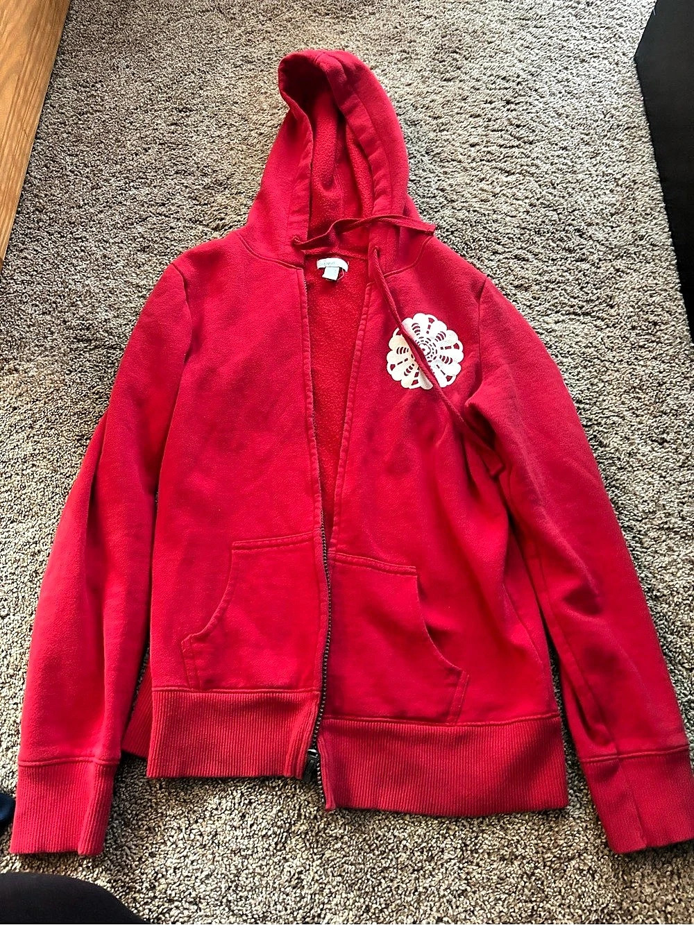 Old Navy women’s Small Red Zip Hoodie